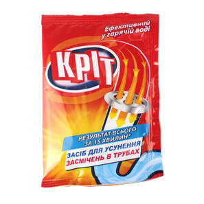 TA-DA! - Товари для дому. Щодня | Засіб для чищення труб 50 г Кріт Гаряча вода