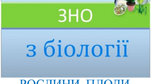 Заняття Х "Готуємось до ЗНО разом. Рослини. Поширення плодів."