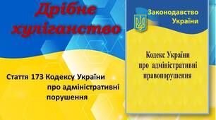 Презентація для проведення бесіди-інструктажу "Дрібне хуліганство"