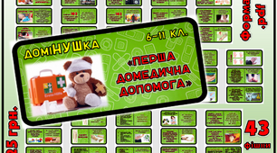 ДоміНУШка "Перша домедична допомога" для учнів 6-11 класів та дорослих