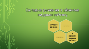 Контрольна робота "Складне речення з різними видами зв'язку"