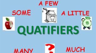 Quantifiers a lot of many much