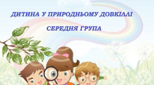 Картотека дидактичних ігор. Дитина у природному довкіллі. Середня група.