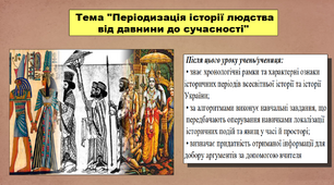 Періодизація історії людства від давнини до сучасності. 5 клас (НУШ). За підручником авторів Хлібовська Г., Крижановська М. і Наумчук О.