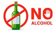 No alcohol!!!