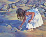 The Shell Collector Painting by Jan Condon - Pixels