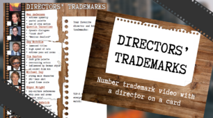 Картка+презентація "Directors' Trademarks" ("Особливий почерк режисерів") до теми "Cinema and Theatre"