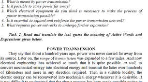 Урок на тему: "Power Transmission"
