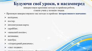 Опис власного досвіду роботи вчительки української мови та літератури