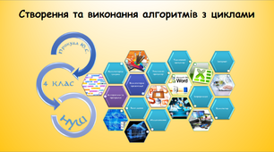 Створення та виконання алгоритмів з циклами
