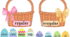 Easter baskets, regular and irregular verbs. (Великдень)