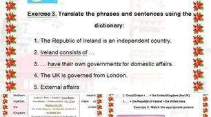 Матеріал на тему: "The different parts of Great Britain"