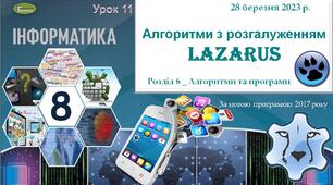 Презентація "Алгоритми з розгалуженням"_ Lazarus_8 клас