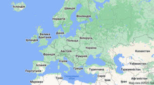 Україна на карті Європи