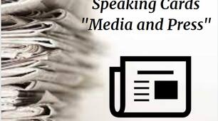 Speaking Cards. Topic "Media and Press".