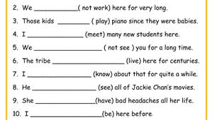 A clever baby! Vocabular and grammar 