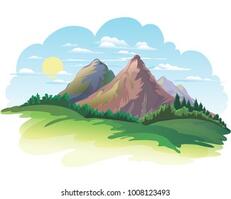 242,563 Cartoon Mountain Images, Stock Photos & Vectors | Shutterstock