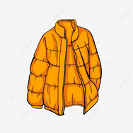 Hand Jacket Clipart Transparent Background, Cartoon Hand Painted Illustration Element Down Jacket, Cartoon, Hand Draw, Simple PNG Image For Free Download