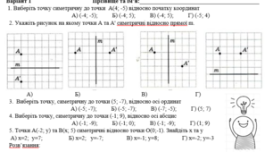 Симетрія відносно точки та прямої( 9 клас)