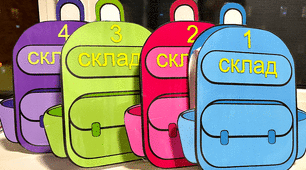 Кількість складів у слові. Поділ слів до рюкзачків.