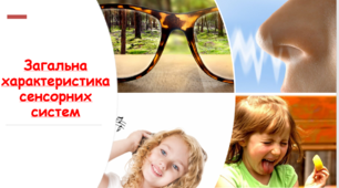 Презентація "Загальна характеристика сенсорних систем"