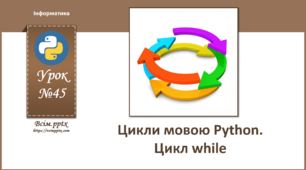 І9. Цикли мовою Python. Цикл while (повторення)