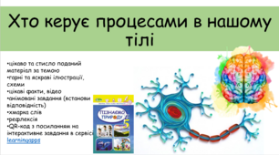 Презентація "Хто керує процесами в нашому тілі"