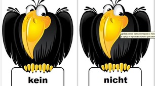 Iгровий   матеріал до теми kein  und nicht
