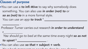 6.6 Clauses of purpose