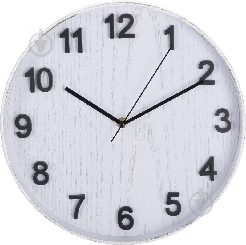 ᐉ Годинник настінний Hip (XYX 10697B) 30,6x30,6x4,5 см біле дерево • Краща ціна в Києві, Україні • Купити в Епіцентр К