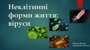 Презентація Неклітинні форми життя: віруси