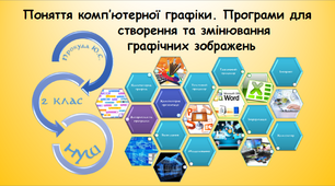 Поняття комп’ютерної графіки. Програми для створення та змінювання графічних зображень (інформатика за підручником Гільберг 2 клас)