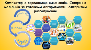 Комп’ютерне середовище виконавців. Створення малюнків за готовими алгоритмами.  Алгоритми розгалуження. Як створити інформаційний продукт (інформатика за підручником Гільберг 2 клас)