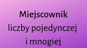  7 klasa 28.05 Sprawdzań  Miejscownik liczby pojedynczej i mnogiej 