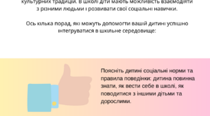 Консультація для батьків  на тему: " Соціалізація дітей у школі"