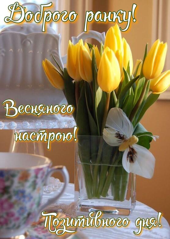 Доброго ранку, бажаю весняного настрою цілий день