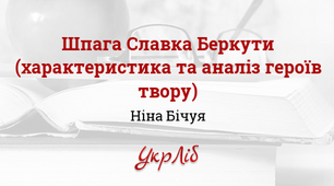 План заняття "Образи повісті Ніни Бічуї «Шпага Славка Беркути». «Максимальне навантаження» як вияв моральності та відповідальності в житті"