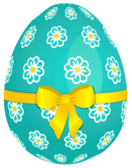Oeuf de Pâques Décoré de fleurs PNG transparents - StickPNG