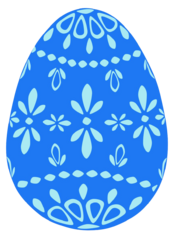 Blue Easter Egg PNG Clipart | PNG Mart