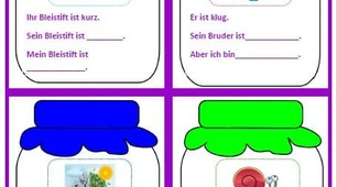 Ігровий матеріал по темі  Steigerungsstufen der Adjektive