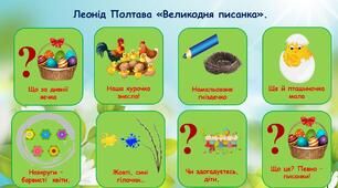 Великодня писанка - вчимо віршик за допомогою мнемотаблиці. Презентація.