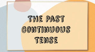 Presentation "The Past Continuous Tense".
