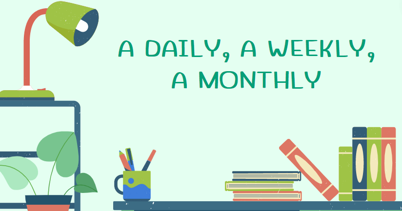 A daily, a weekly, a monthly (Урок 1) | Презентація. Англійська мова