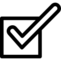 Square check mark Icons & Symbols