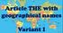 Article THE with geographical names