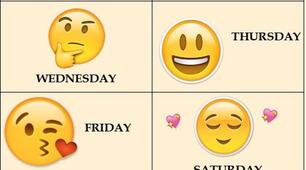 Days of the week. Дні тижня. Flashcards/картки