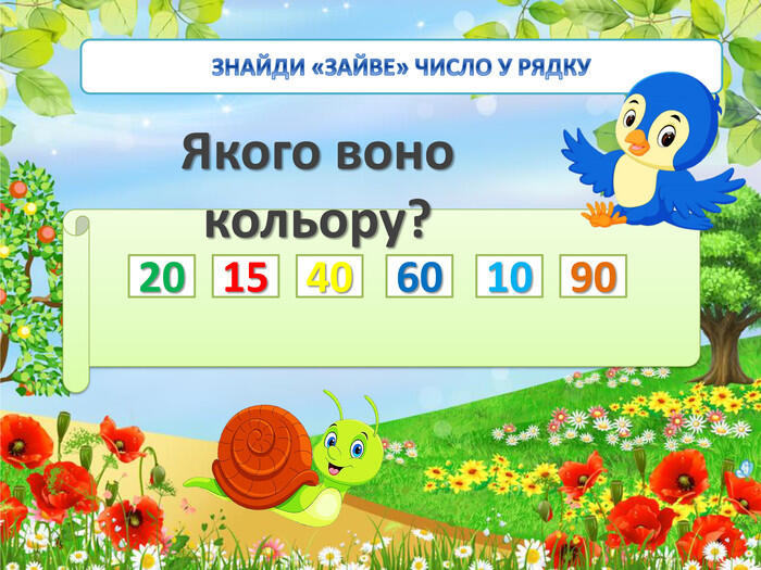 Презентація до теми "Записуємо числа першої сотні"