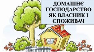 Презентація з теми: "ДОМАШНЄ ГОСПОДАРСТВО ЯК ВЛАСНИК І СПОЖИВАЧ"