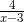 \frac{4}{x-3}
