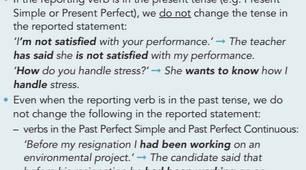 5.2 Reported Speech